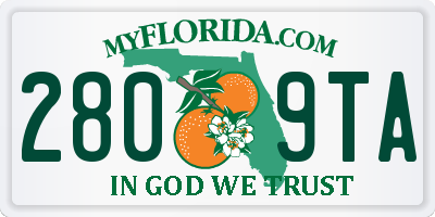 FL license plate 2809TA