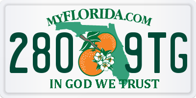 FL license plate 2809TG