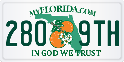 FL license plate 2809TH