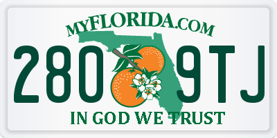FL license plate 2809TJ