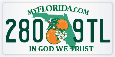 FL license plate 2809TL