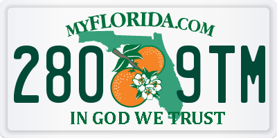 FL license plate 2809TM