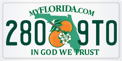 FL license plate 2809TO