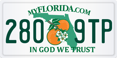 FL license plate 2809TP
