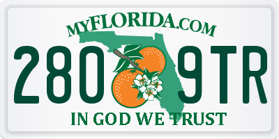 FL license plate 2809TR