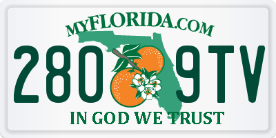 FL license plate 2809TV
