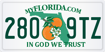 FL license plate 2809TZ