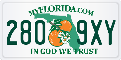 FL license plate 2809XY