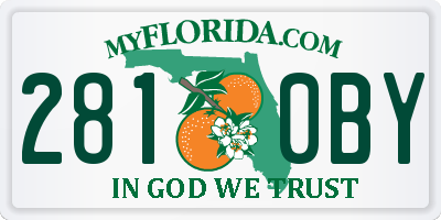 FL license plate 2810BY