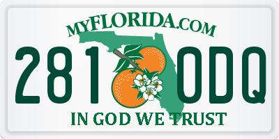 FL license plate 2810DQ