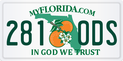 FL license plate 2810DS