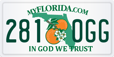 FL license plate 2810GG