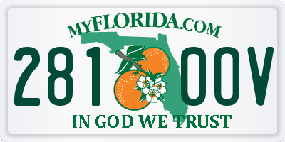 FL license plate 2810OV