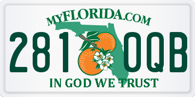 FL license plate 2810QB