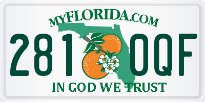 FL license plate 2810QF
