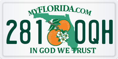 FL license plate 2810QH