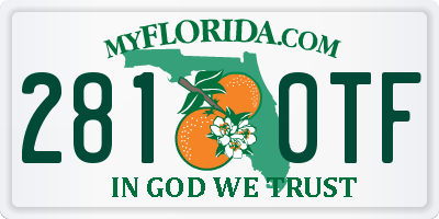 FL license plate 2810TF