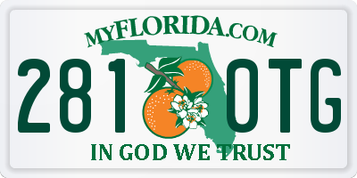 FL license plate 2810TG