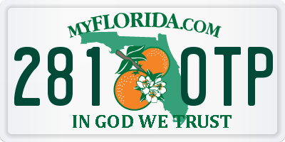FL license plate 2810TP