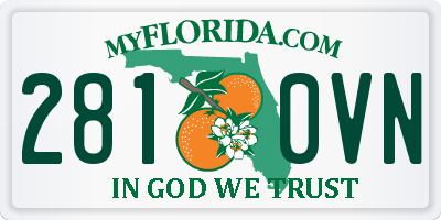 FL license plate 2810VN