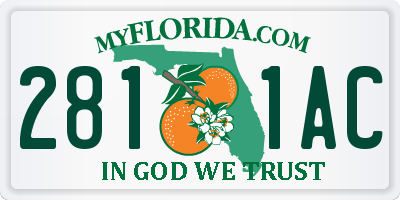 FL license plate 2811AC