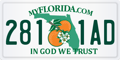 FL license plate 2811AD