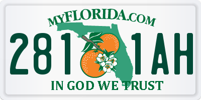 FL license plate 2811AH