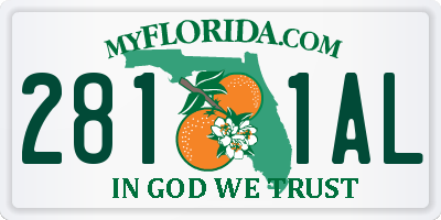 FL license plate 2811AL