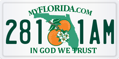 FL license plate 2811AM