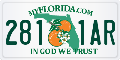 FL license plate 2811AR