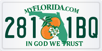 FL license plate 2811BQ