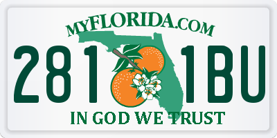 FL license plate 2811BU