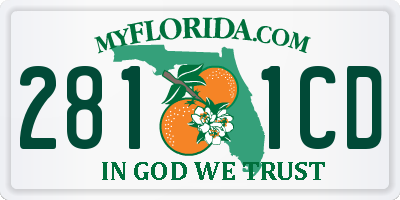 FL license plate 2811CD