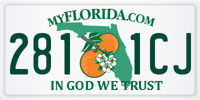 FL license plate 2811CJ