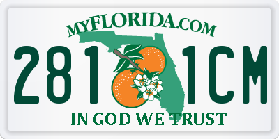FL license plate 2811CM