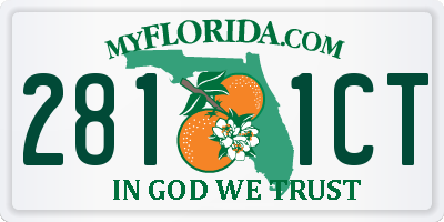 FL license plate 2811CT