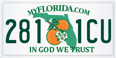 FL license plate 2811CU