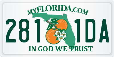 FL license plate 2811DA