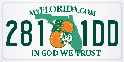 FL license plate 2811DD