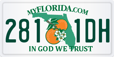 FL license plate 2811DH