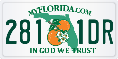 FL license plate 2811DR