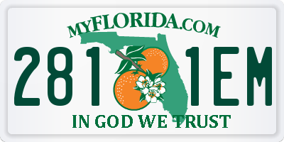FL license plate 2811EM