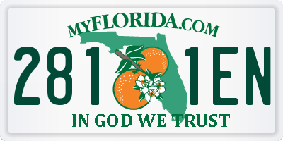 FL license plate 2811EN