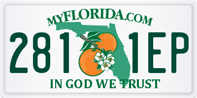 FL license plate 2811EP