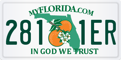FL license plate 2811ER