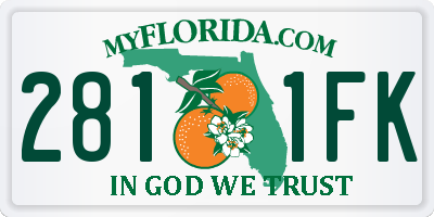 FL license plate 2811FK
