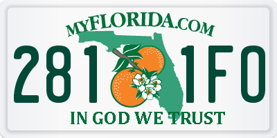 FL license plate 2811FO