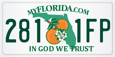 FL license plate 2811FP