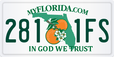 FL license plate 2811FS