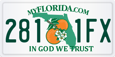 FL license plate 2811FX